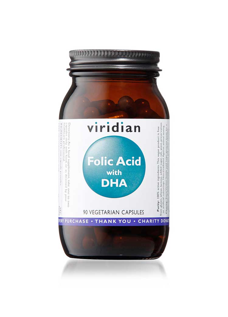 Folic Acid with DHA Veg 90 Caps