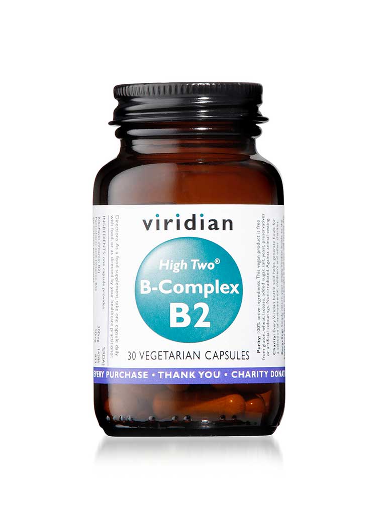 HIGH TWOâ„¢ Vitamin B2 with B-Complex Veg 30 Caps