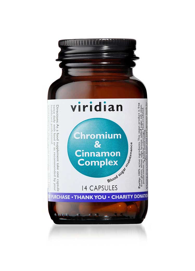 Chromium & Cinnamon Complex (7 Day Sugar Detox Plan) - 14 Veg Caps )