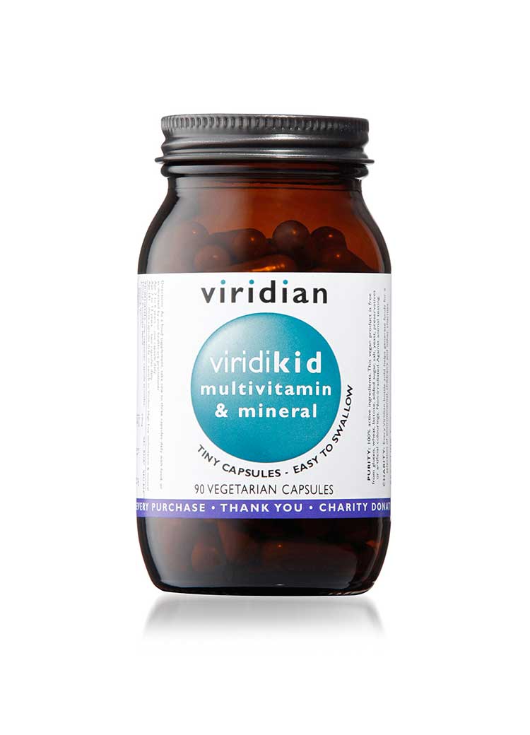 ViridiKidâ„¢ Multivitamin & Mineral Mini Veg 90 Caps
