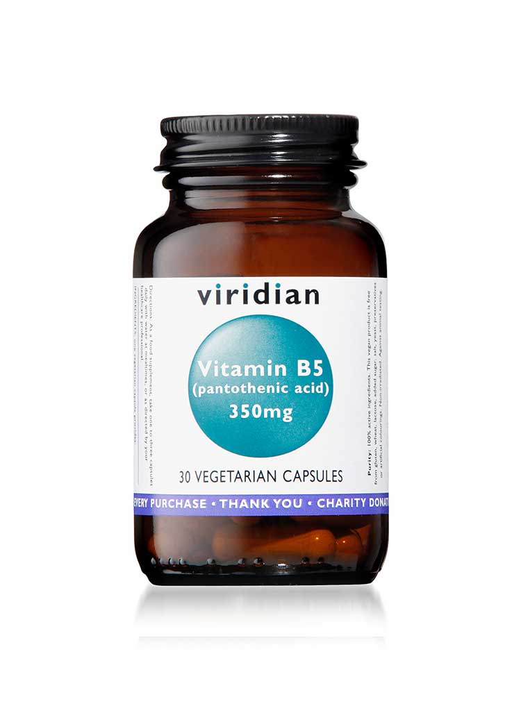 Vitamin B5 (Pantothenic Acid) 350mg  Veg Caps
