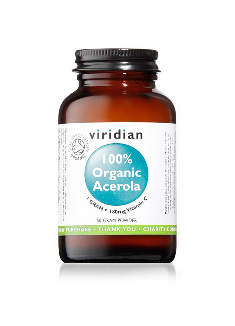 100% Organic Freeze Dried Acerola-Vit C Powder  50g