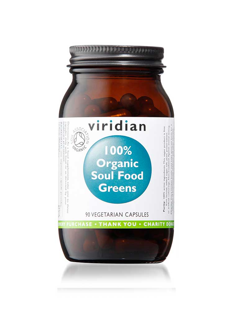 Organic Soul Food Greens   90 Veg Caps 