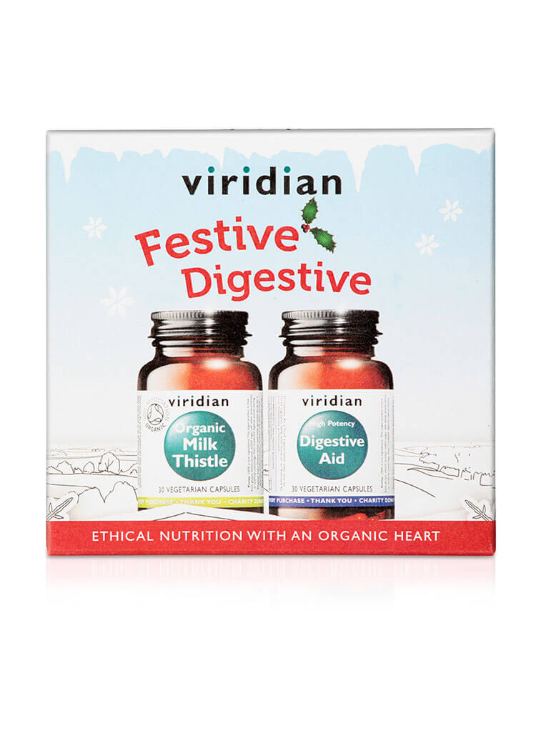 Festive Digestive (Organic Milk Thistle 30 Veg Caps + High Potency Digestive Aid 30 Veg Caps)