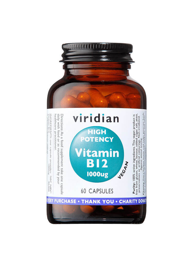 Hi-Potency Vitamin B12 1000ug - 60 Veg Caps    