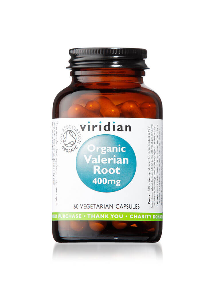 Organic Valerian Root 400mg Veg 60 Caps 