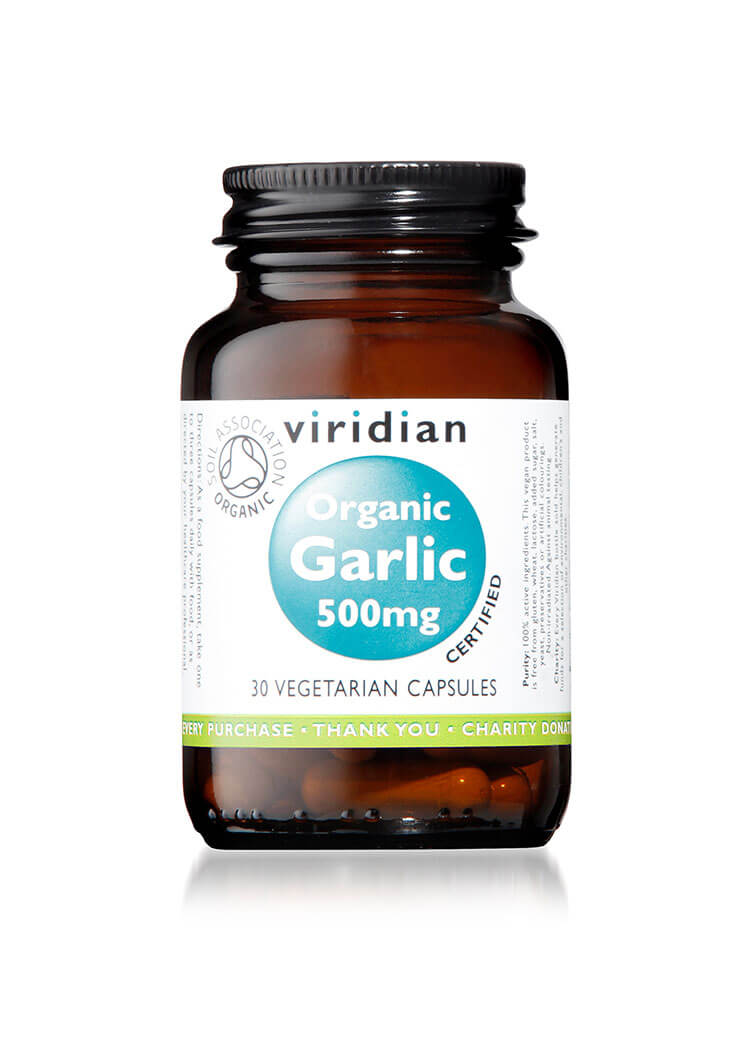 Organic Garlic 500mg Veg 30 Caps 