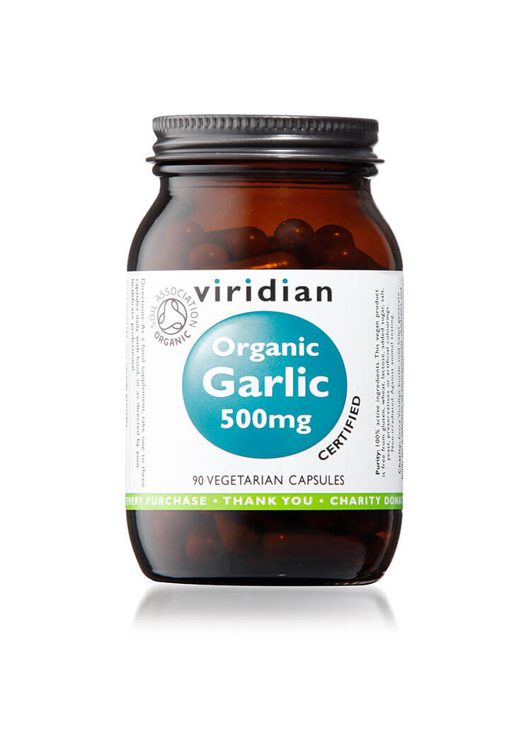 Organic Garlic 500mg Veg 90 Caps 